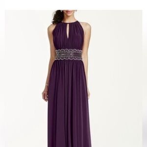 Purple Grecian R&M Richards Gown Size 16